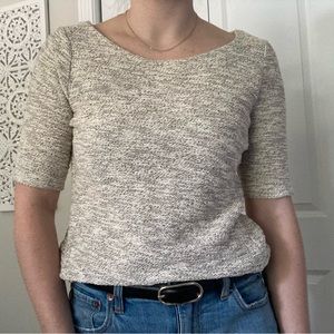 Banana Republic Tweed 3/4 Sleeve Shirt XS